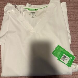 Healing Hands White scrub top brand new 4X